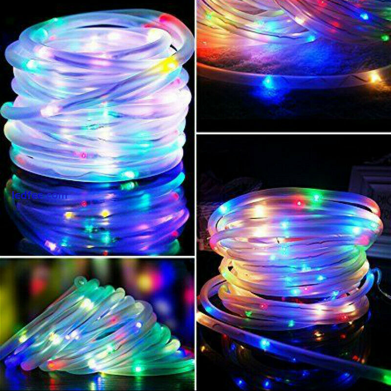 32M 300LED Solar Rope Fairy String Lights Strip Waterproof Outdoor Garden Patio 0 