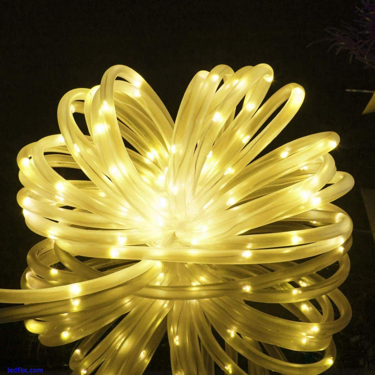 32M 300LED Solar Rope Fairy String Lights Strip Waterproof Outdoor Garden Patio 2 