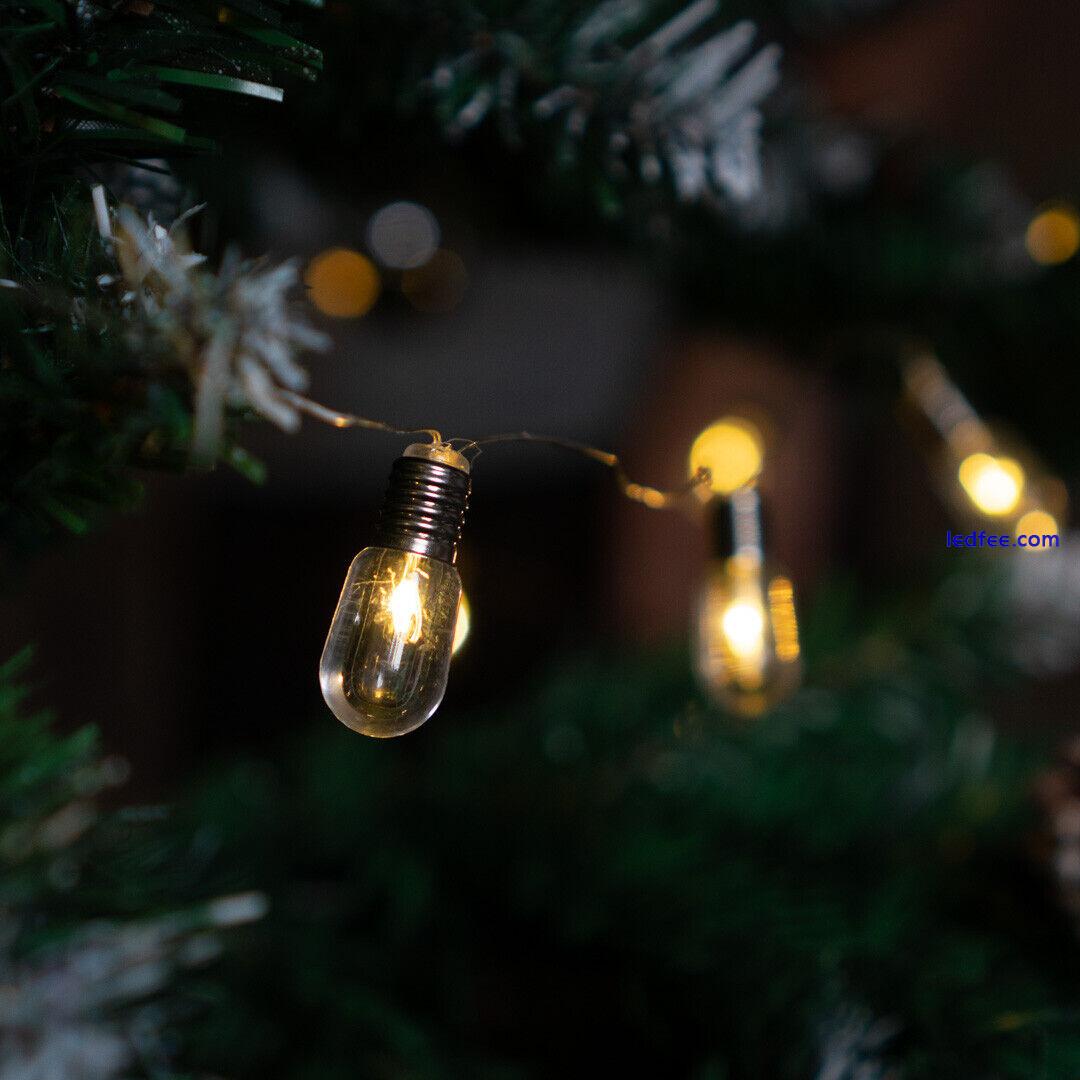 20 LED Mini Light Bulb Fairy String Light – Warm White Indoor Battery Operated 1 