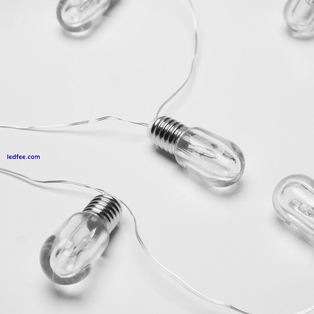20 LED Mini Light Bulb Fairy String Light – Warm White Indoor Battery Operated 5 