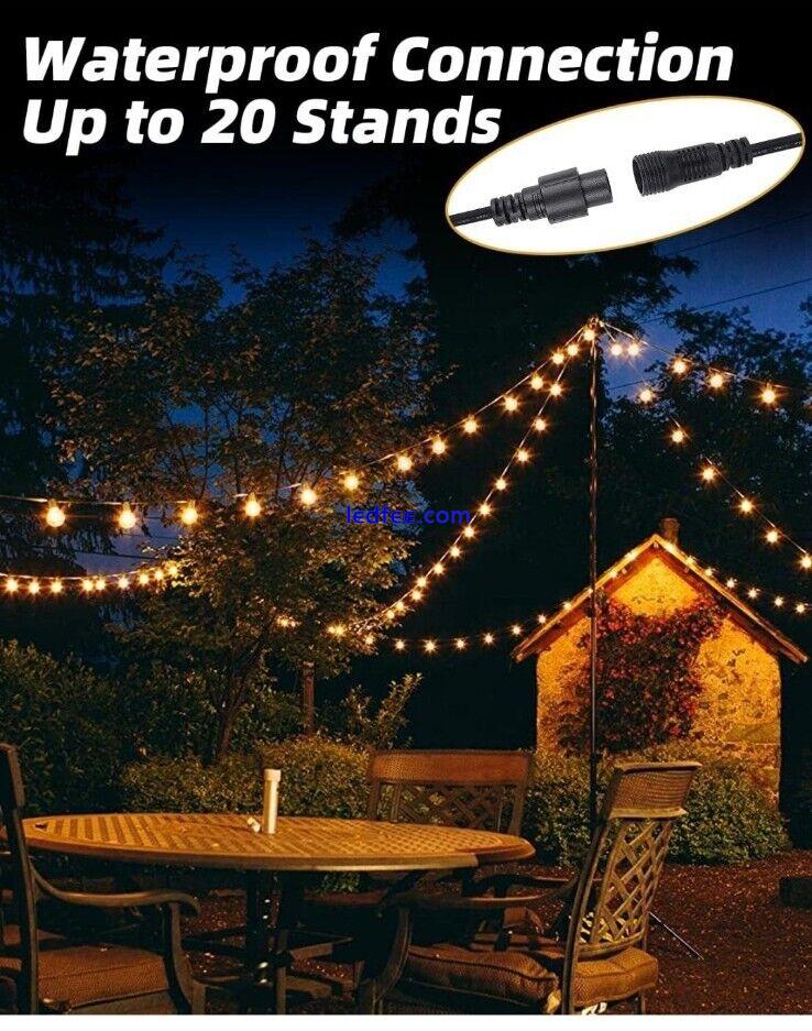 FOCHEA LED String Lights Mains Powered 15M/50FT, G40 Festoon Lights Outdoor  1 