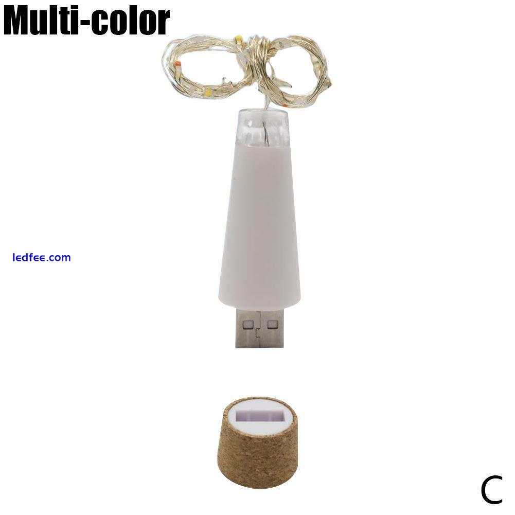 Rechargeable USB LED Bottle Cork Wire Fairy String Lights TOP 2 