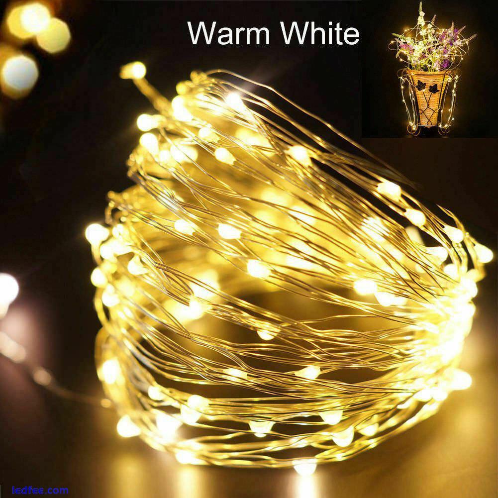 LED String Fairy Lights Battery USB 12V Copper Wire Garland for Home Party Decor 2 