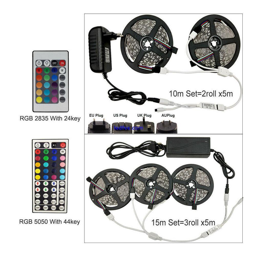 DC 12V 5m 10m 15m 5050 RGB RGBW  LED strip +IR WiFi Remote controller+power 1 