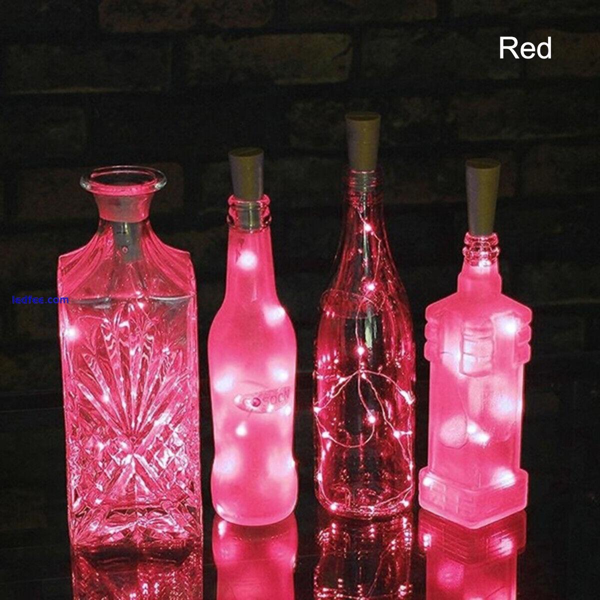 HG Solar Powered LED Cork Shaped LED String Light Wine Bottle Lamp Party 5 