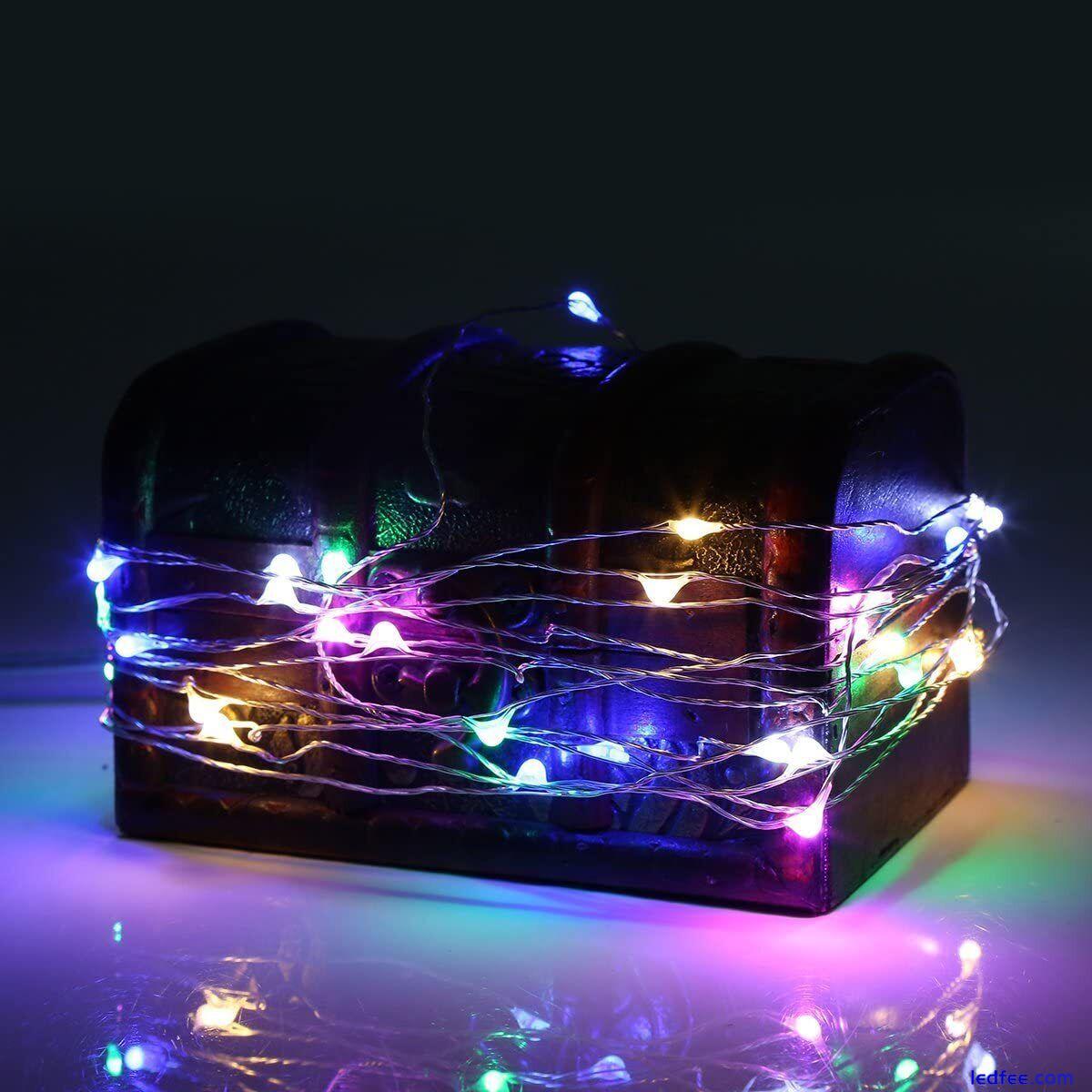5M 50led USB Fairy Light Multicolor Copper Wire String Strip Party Garland Decor 4 