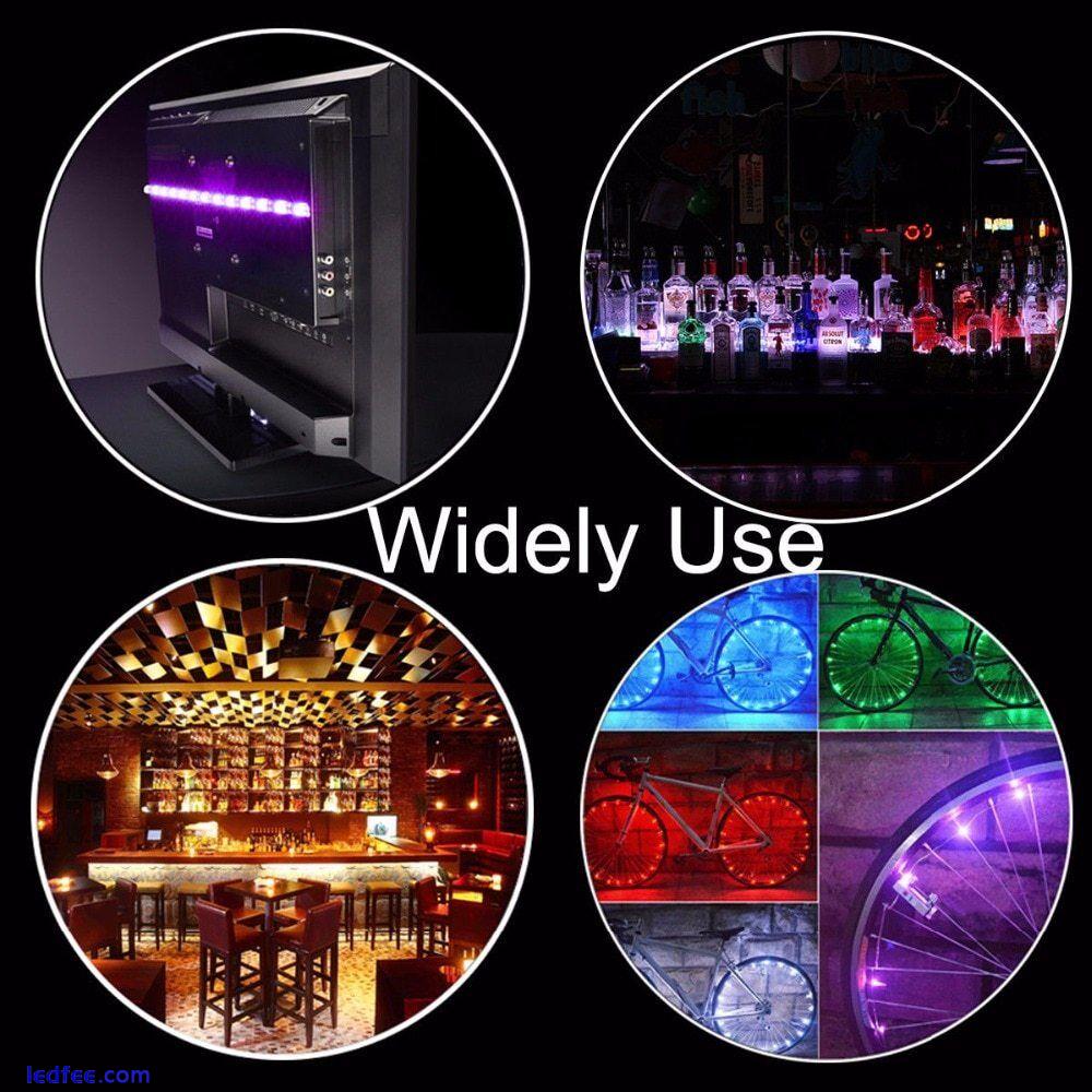 USB LED Strip RGB 5V TV Backlight 5050 LED Strip Light + USB Remote Controller 4 