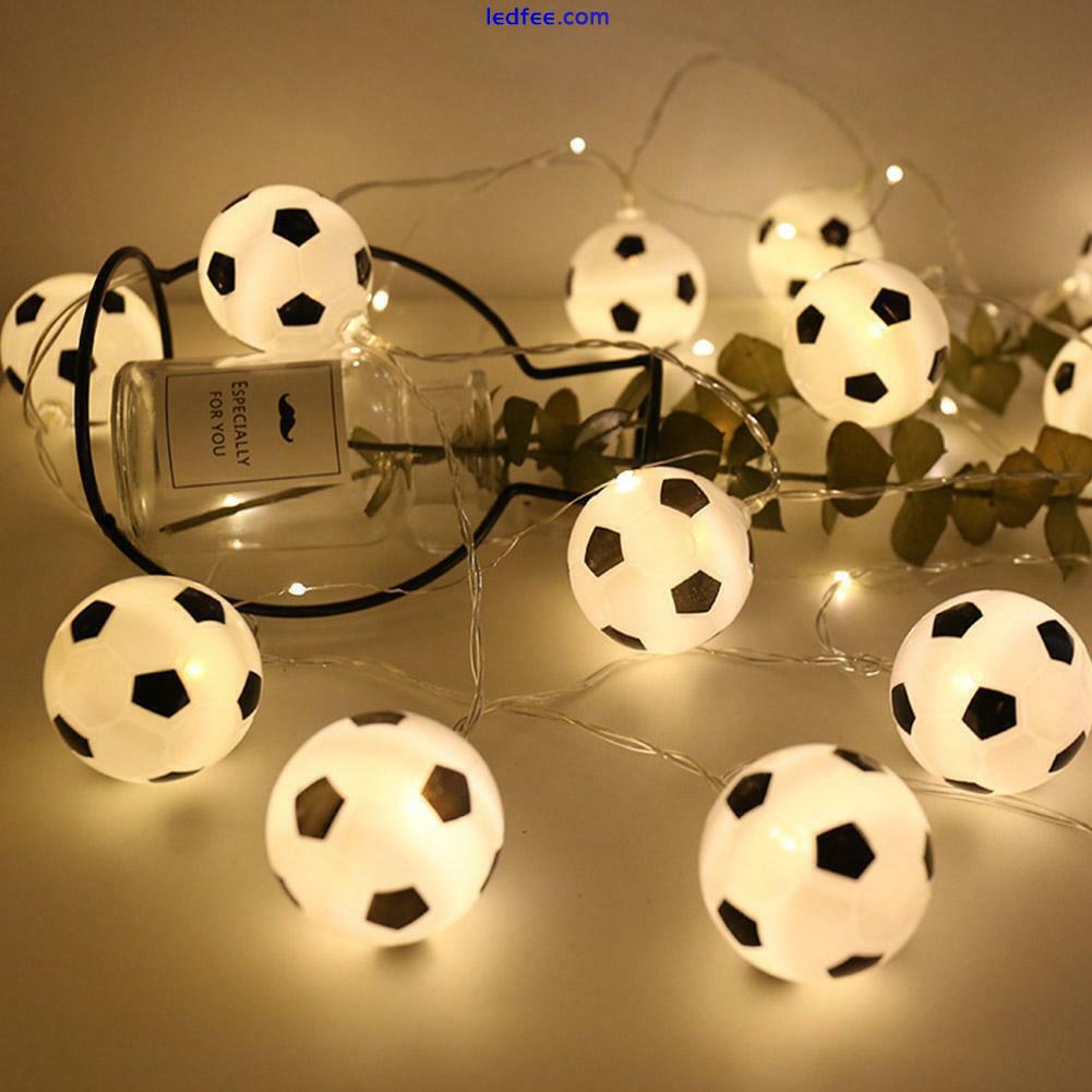 Football Fairy String Light Battery Bedroom Decor Lights White M5Y1 1 