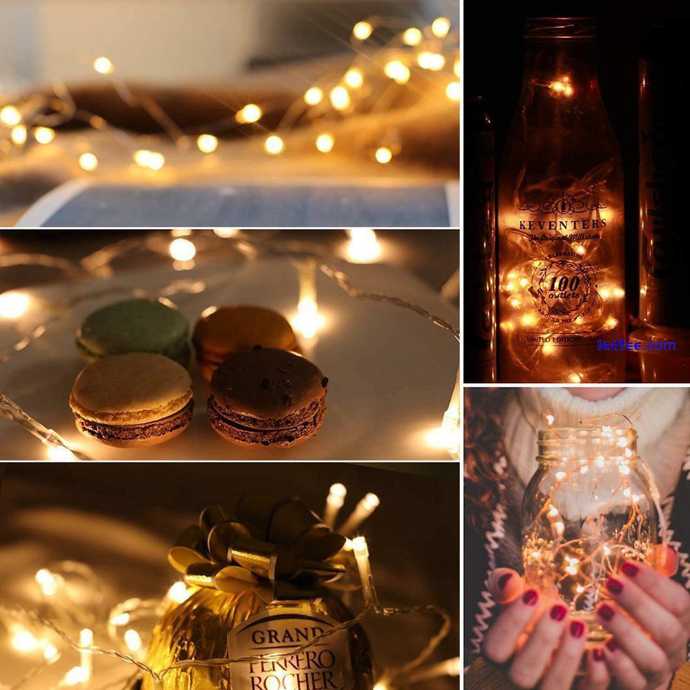 USB LED Bottle Cork Wire Fairy String Lights Auraglow High Rechargeable HOT ❀ 5 