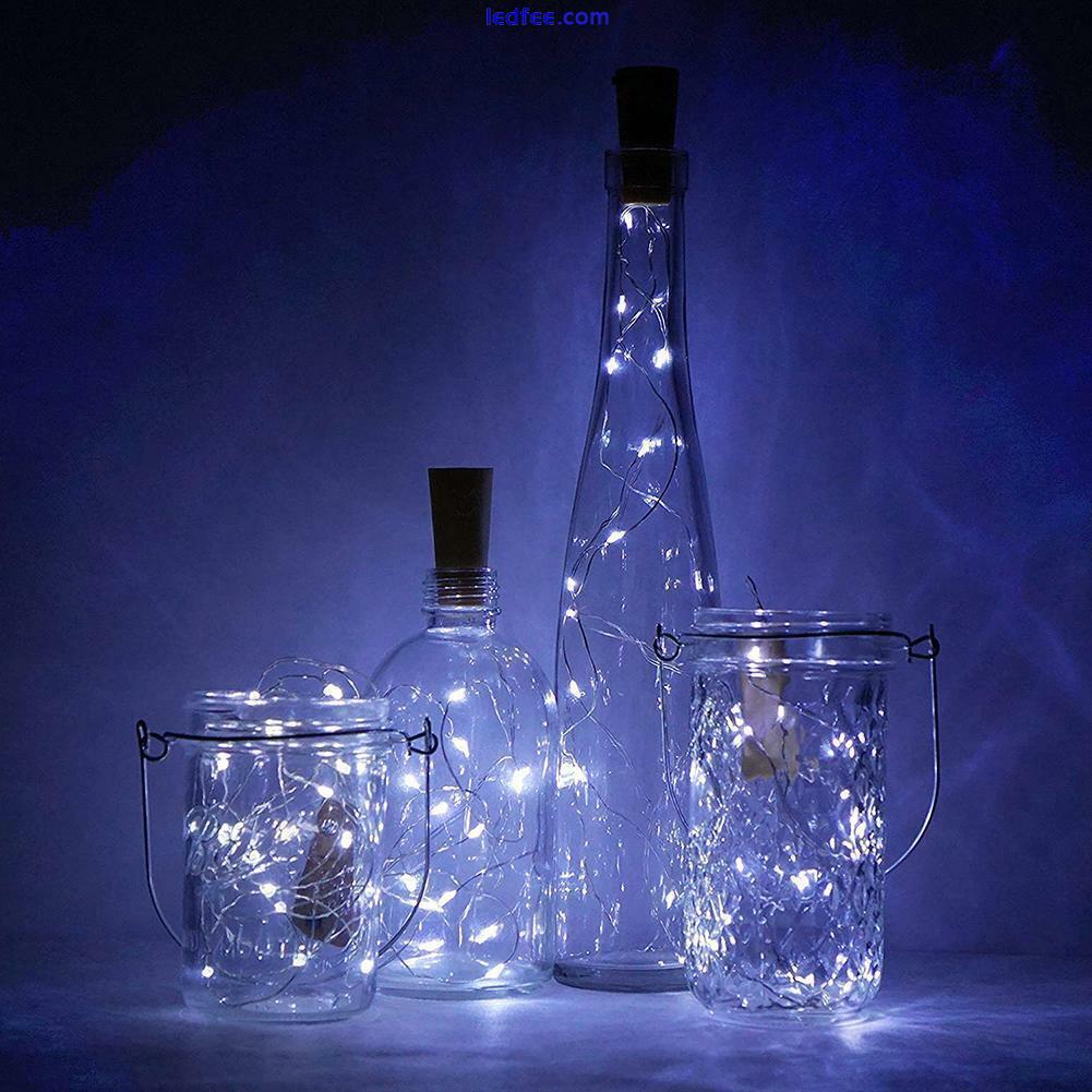 USB LED Bottle Cork Wire Fairy String Lights Auraglow High Rechargeable HOT ❀ 1 