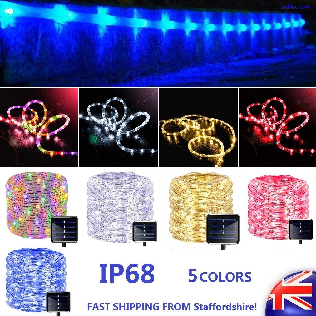 Outdoor Garden Solar Lights Fairy String Light For Party Wedding 50/100/300 UK 0 