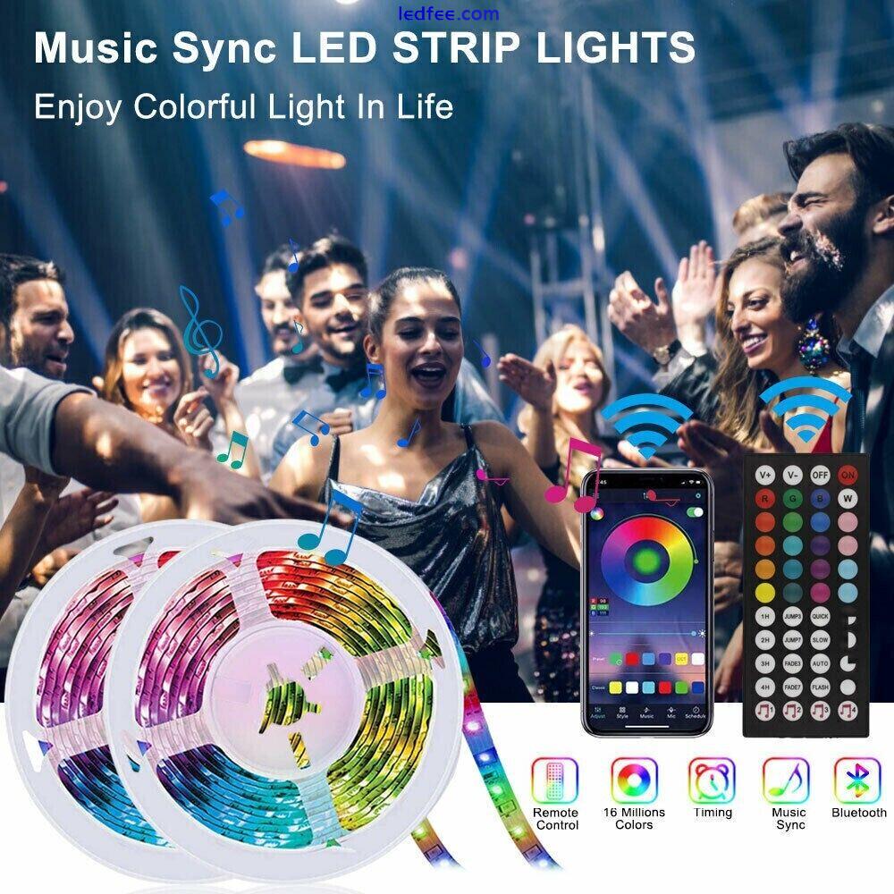 5-30M LED Strip 5050 RGB Lights Colour Changing Tape Cabinet Kitchen Lighting UK 0 