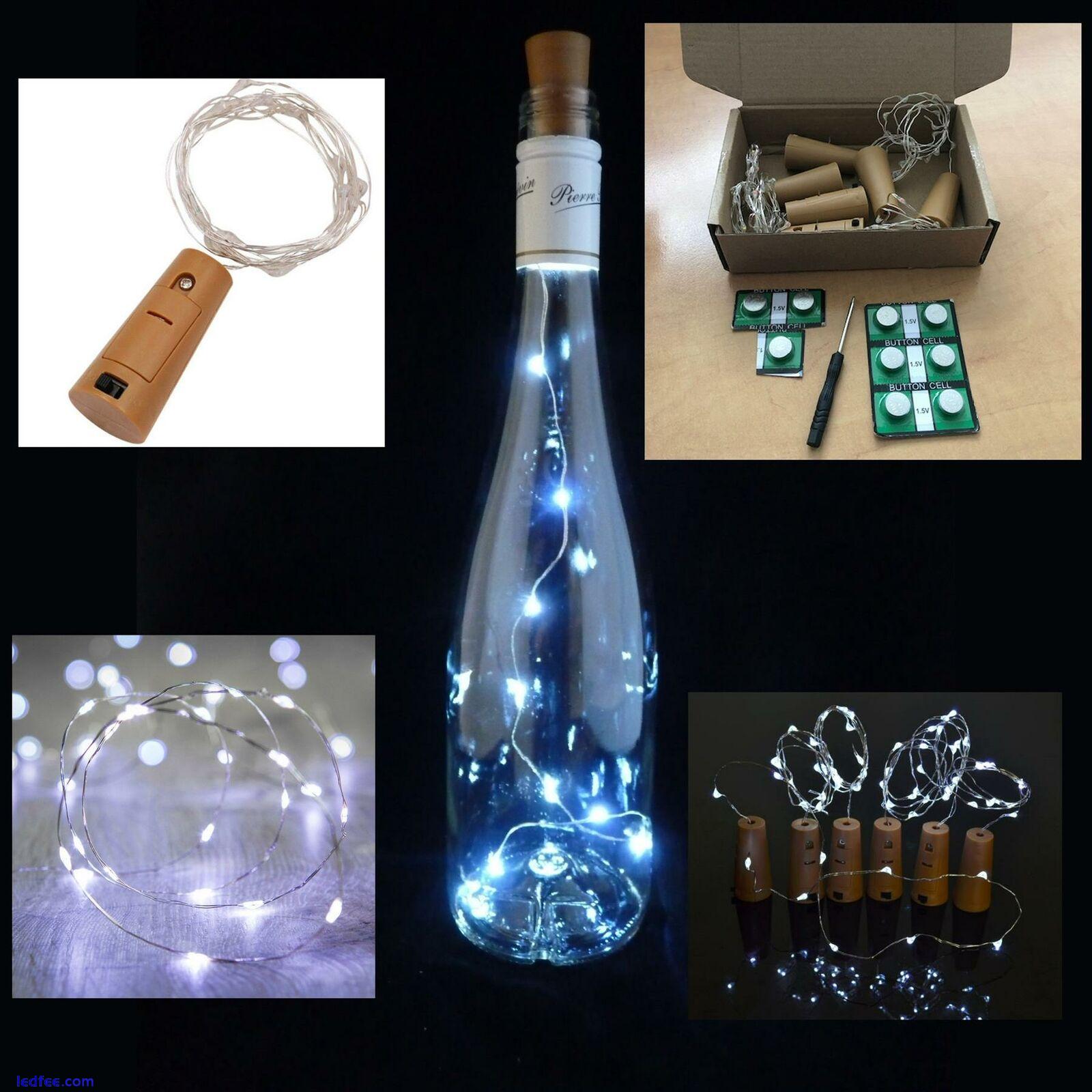 LED Cork with 10 Lights on a String Bottle Stopper, Lamp, Light, Wedding, Event 3 