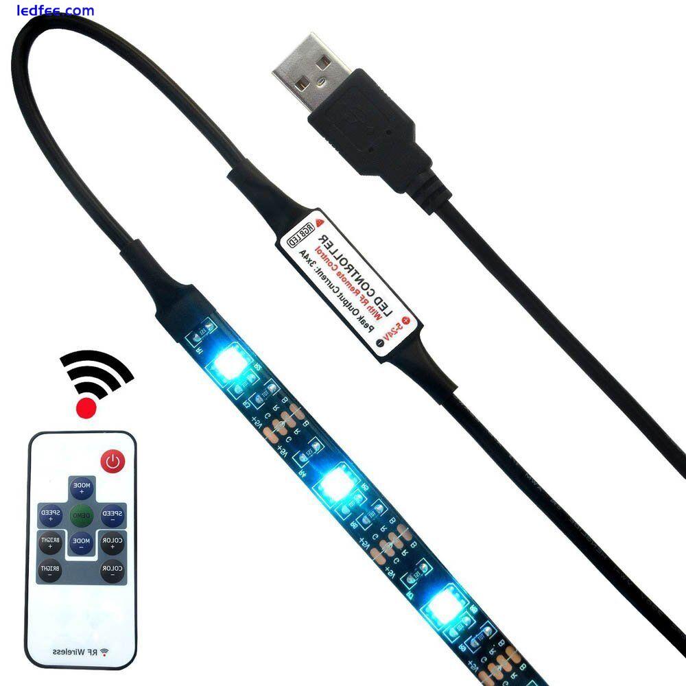 TV USB RGB LED STRIP Back light Color Changing Lighting Kit PC PS4 Linkable LED 2 