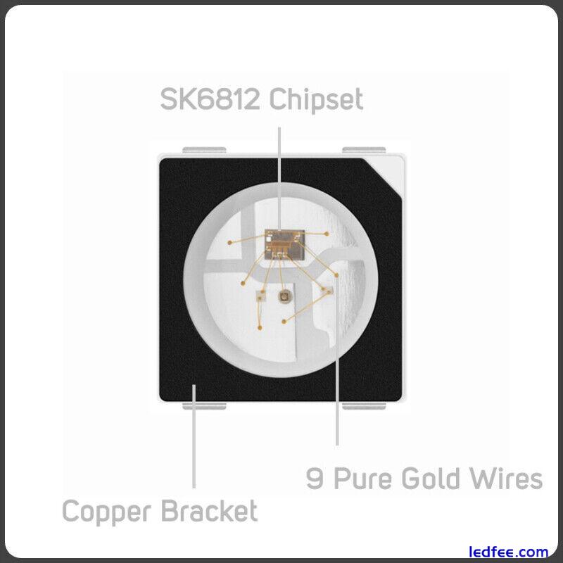 SK6812 Mini 3535 5050 SMD Addressable Digital RGB LED 4 pin Chip 5V 4 