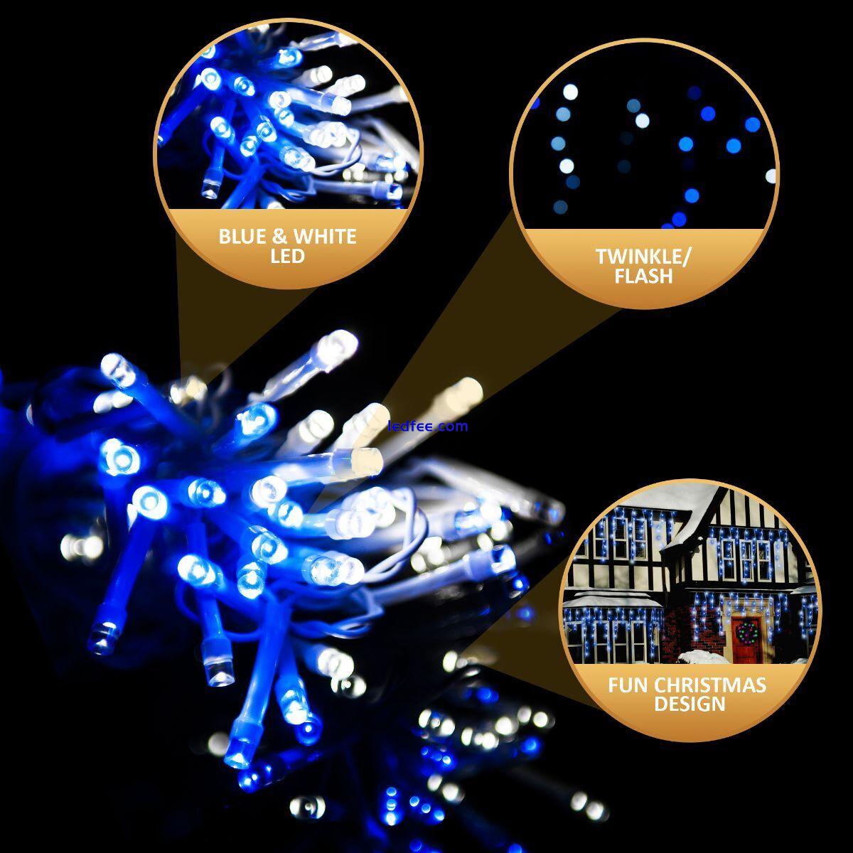 LED Christmas Lights Icicle Snowing Chaser Bright Party Wedding Xmas Outdoor UK 1 