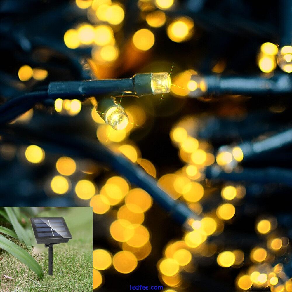 50/100/200/500 LED Solar Power Fairy Garden Lights String Outdoor Party UK 4 