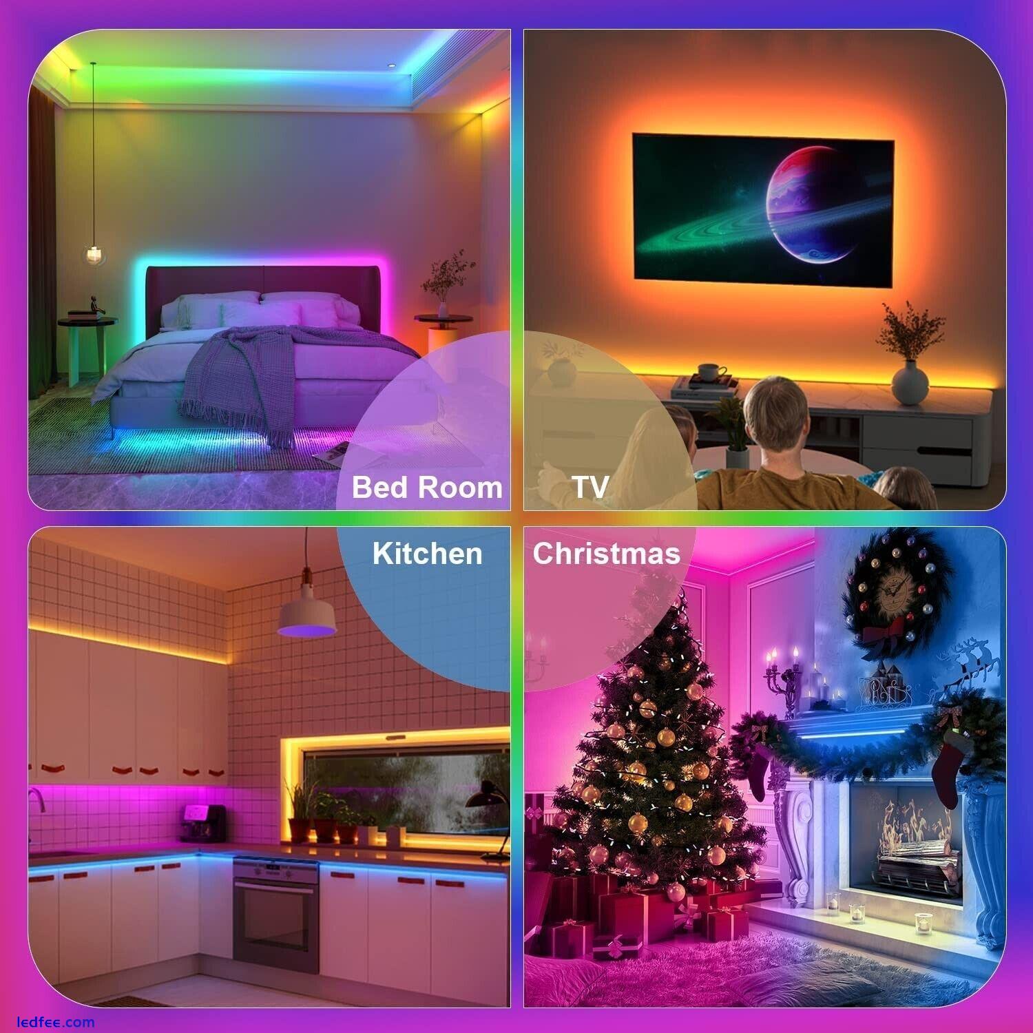 L8star 5m Led Strip Light Room Decor, 16.4ft Led Lights Bedroom Decor RGB Colour 1 