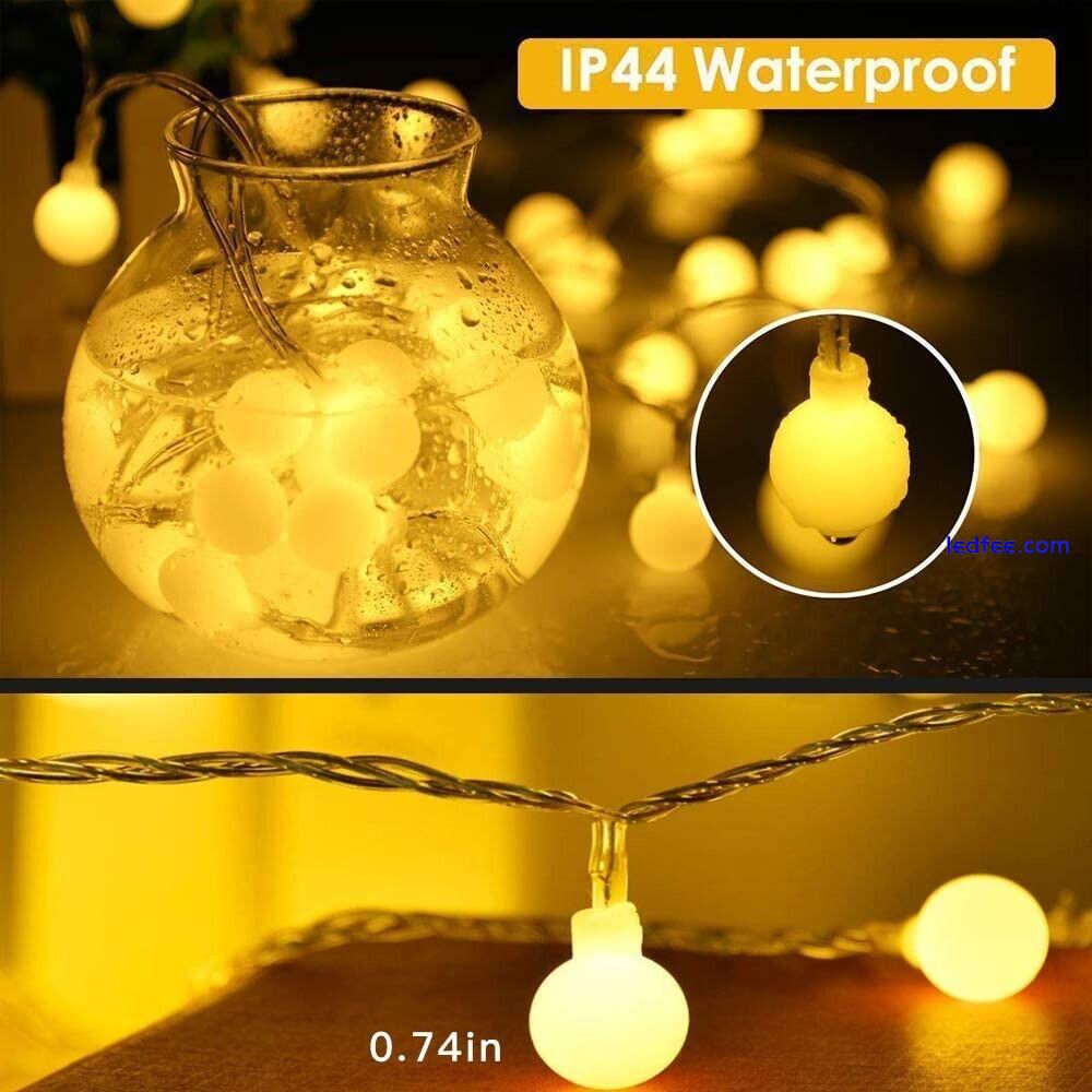 Yinuo 100 LED 15m/49ft Indoor & Outdoor Warm White **EU PLUG** String Lights UK. 4 