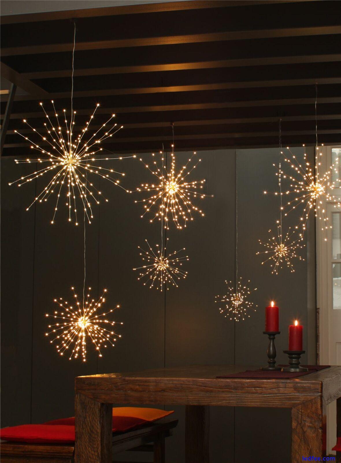 Copper Starburst - 50cms - 200 LED Indoor/Outdoor Light Ornament - Mains Powered 1 