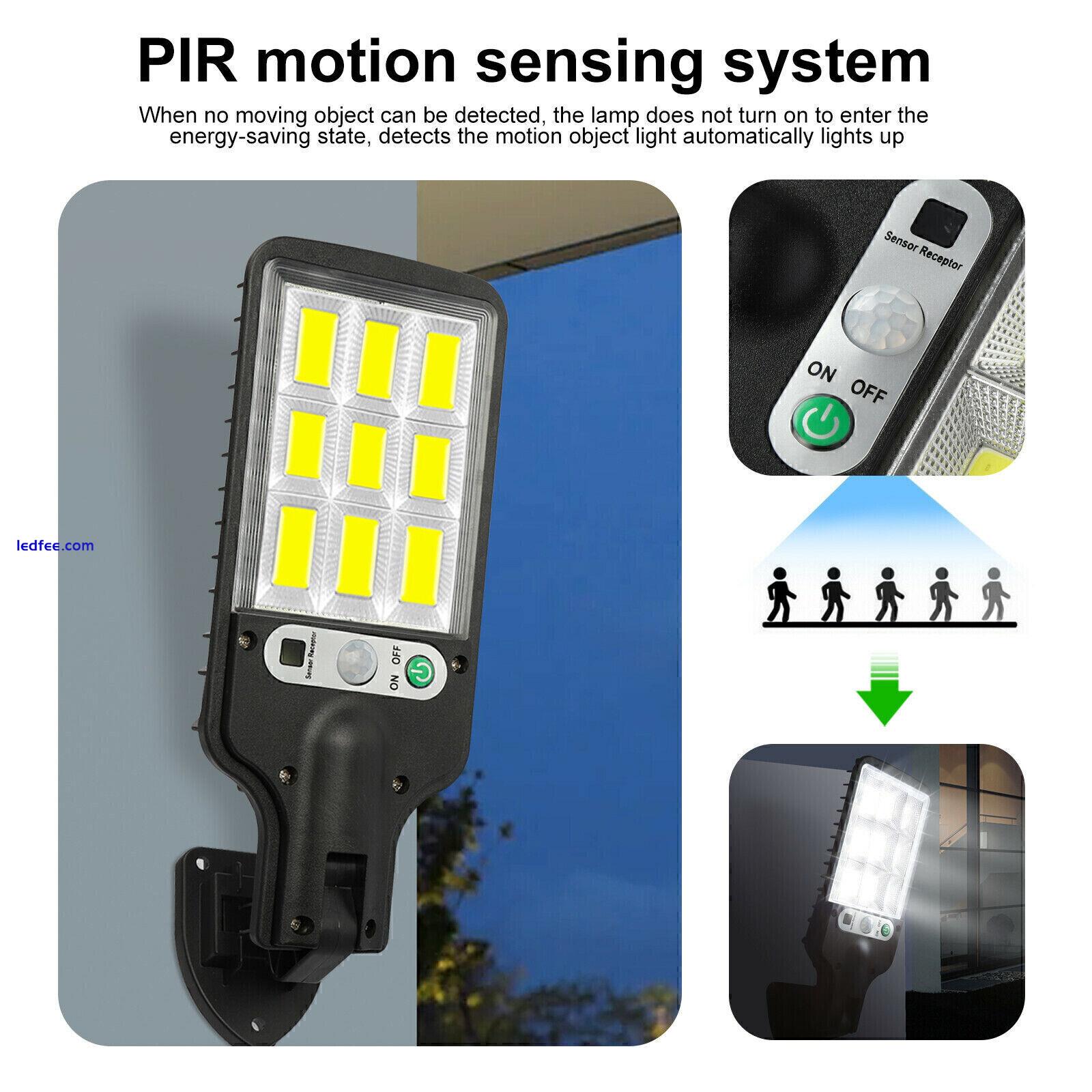 Solar Security Light PIR Motion Sensor Wall 6000W LED Outdoor Garden Street Lamp 1 