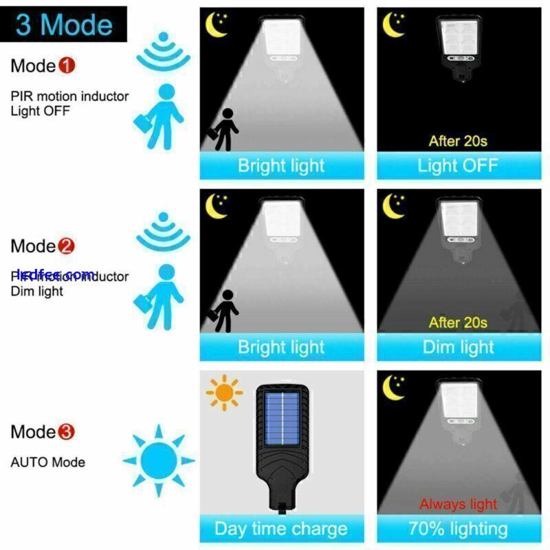 Solar Security Light PIR Motion Sensor Wall 6000W LED Outdoor Garden Street Lamp 0 