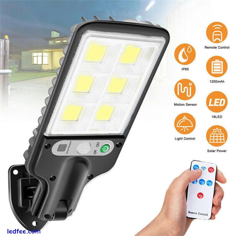 3600W LED Solar PIR Motion Sensor Wall Light Outdoor Street Garden Security Lamp 0 