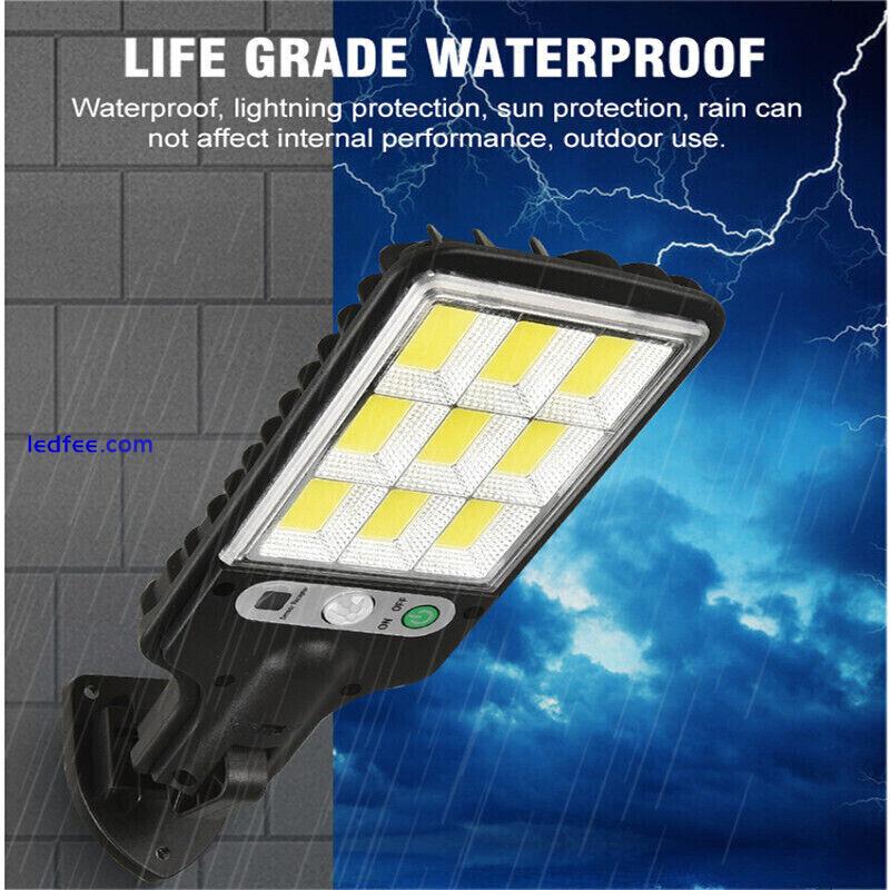 3600W LED Solar PIR Motion Sensor Wall Light Outdoor Street Garden Security Lamp 1 