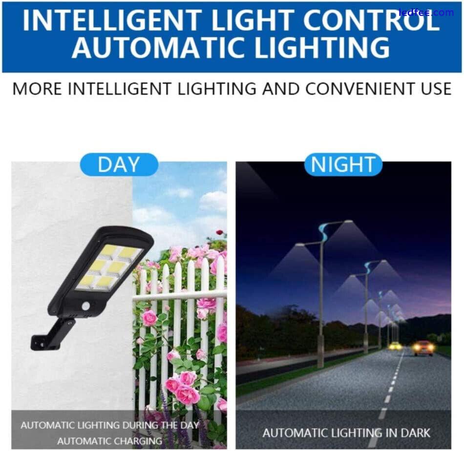 3600W LED Solar PIR Motion Sensor Wall Light Outdoor Street Garden Security Lamp 4 