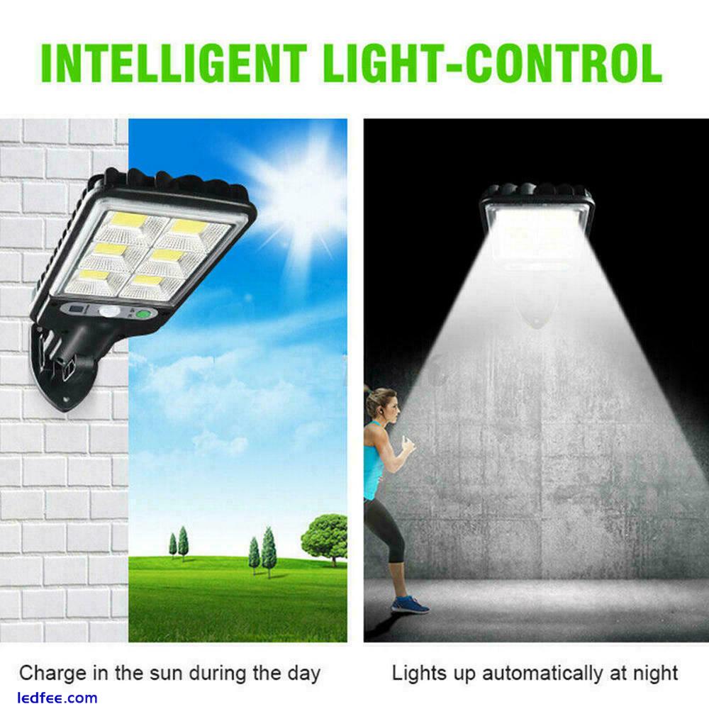 600W LED Solar Wall Light Motion Sensor Outdoor Garden Security Street Lamp IP65 2 