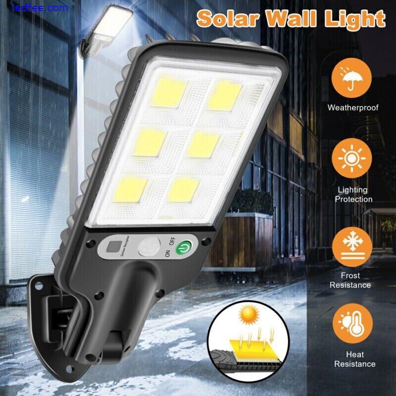 1000000LM LED Solar Motion Sensor Light Bright Garden Outdoor Street Wall Lamp 0 