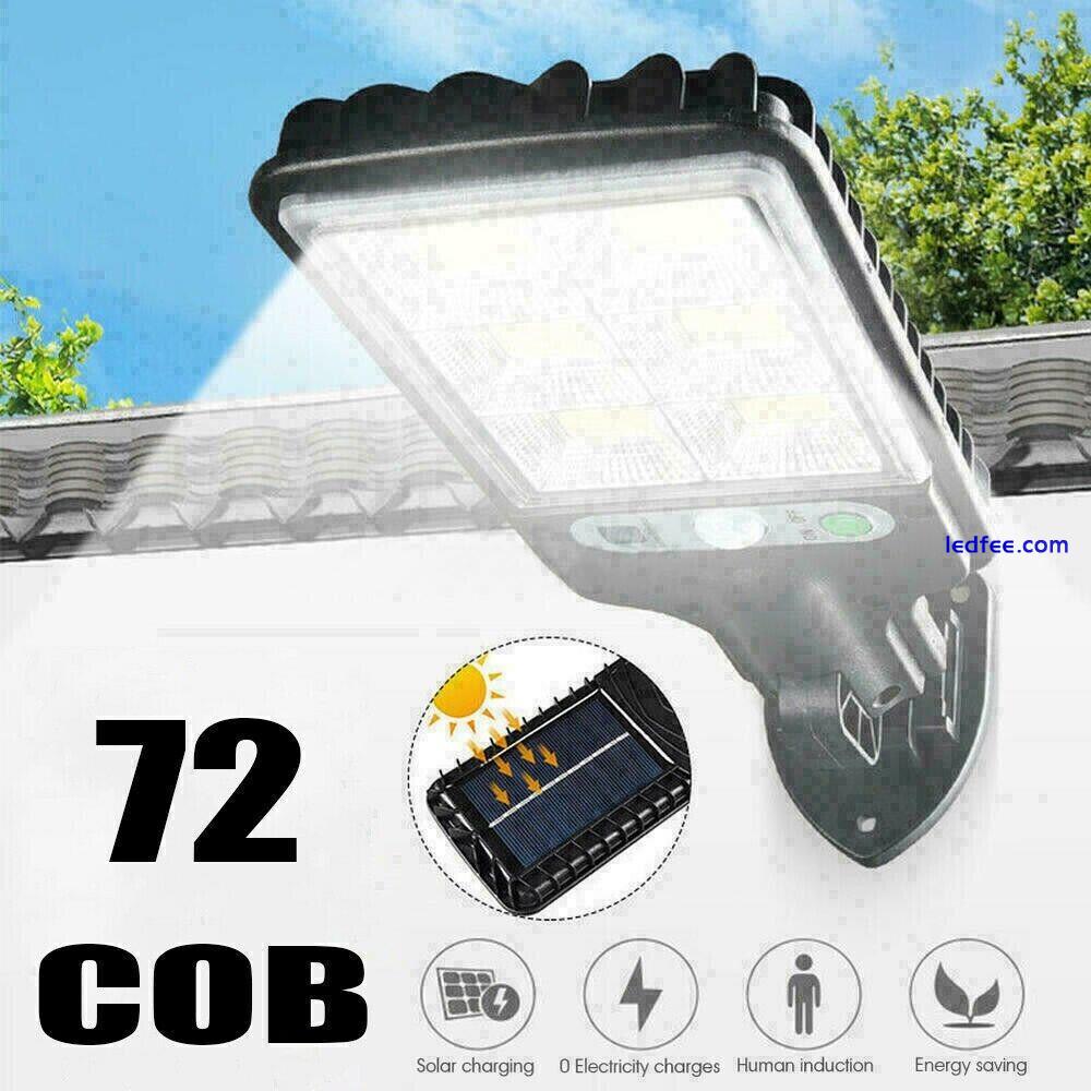 1000000LM LED Solar Motion Sensor Light Bright Garden Outdoor Street Wall Lamp 4 