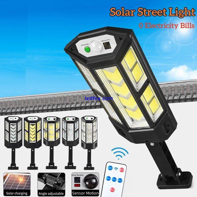 2023 New LED Solar Street Light Commercial Outdoor Dusk To Dawn Road Wall Lamp 0 