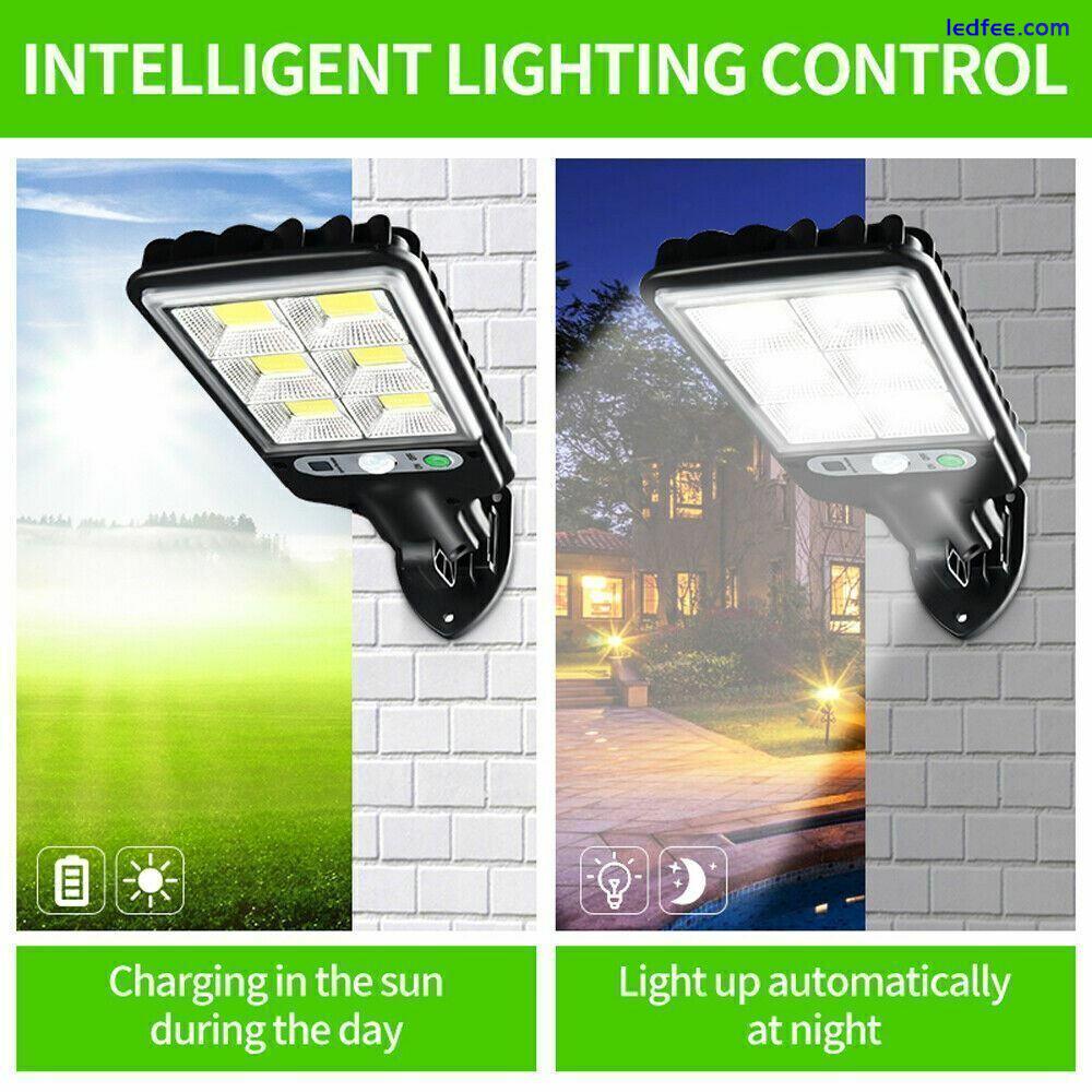 LED Solar Light PIR Motion Sensor Security Lamp Outdoor Street Wall Yard Garden 2 