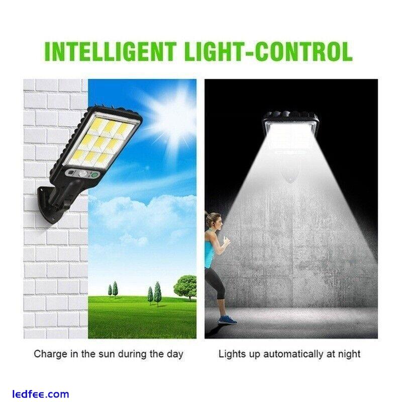 LED Solar Light PIR Motion Sensor Security Lamp Outdoor Street Wall Yard Garden 4 