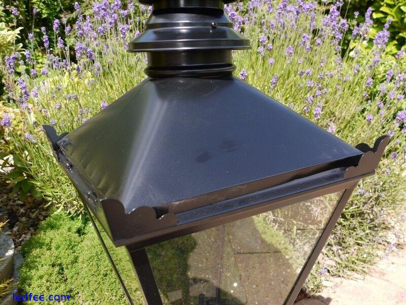  Black Victorian Lamp post Top lantern  Traditional garden street light 90 cm 3 