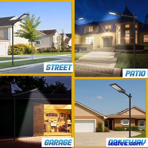 Outdoor Solar Street Light Motion Sensor Lamp Commercial Dusk To Dawn Road Lamp 5 