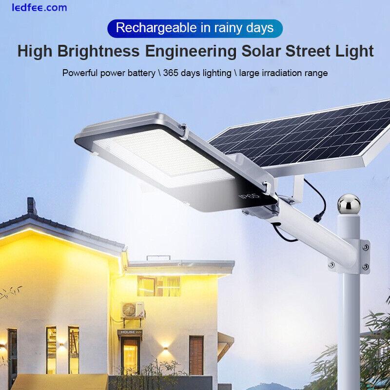 Commercial LED Solar Street Flood Light Lamp Outdoor Area Dusk To Dawn Wall Lamp 4 