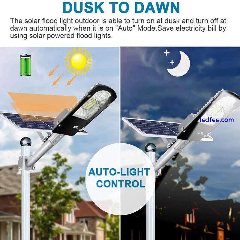 Commercial LED Solar Street Flood Light Lamp Outdoor Area Dusk To Dawn Wall Lamp 5 