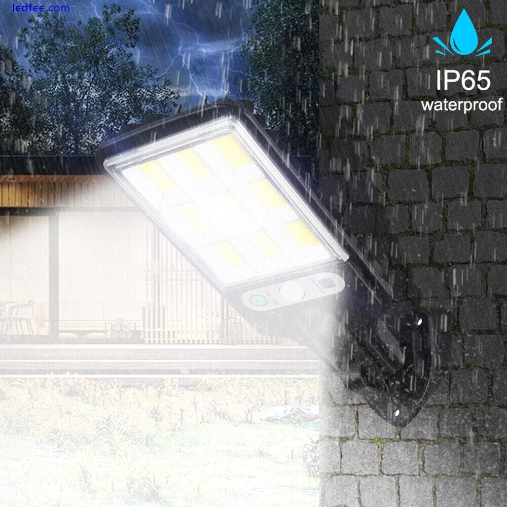 1-6PACK 3600W LED Solar Street Wall Light PIR Motion Sensor Outdoor Garden Lamp 0 