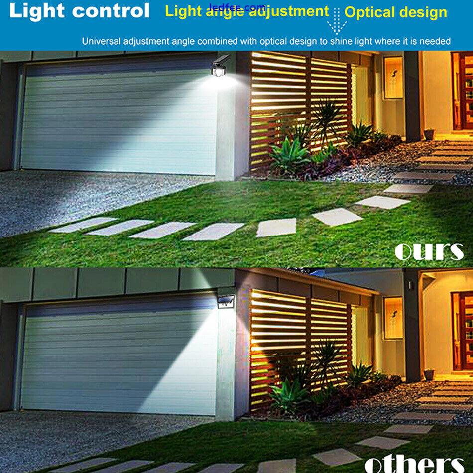 LED Solar Flood Light Yard Security Motion Sensor Outdoor Yard Street Wall Light 4 