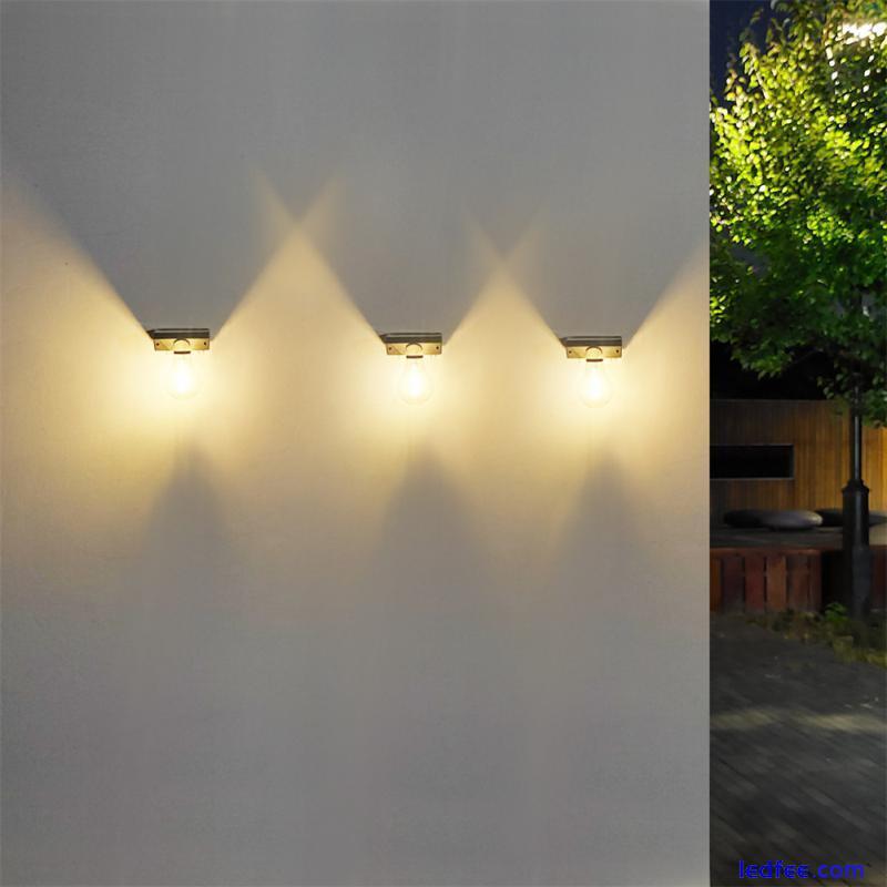 Outdoor LED Solar Bulb Light Garden Motion Sensor Solar Wall Street Wall Lamp 1 