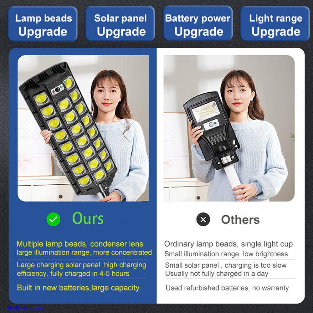 Solar Street Light Outdoor Motion Sensor Security Lamp Dusk to Dawn Road Lamp 1 