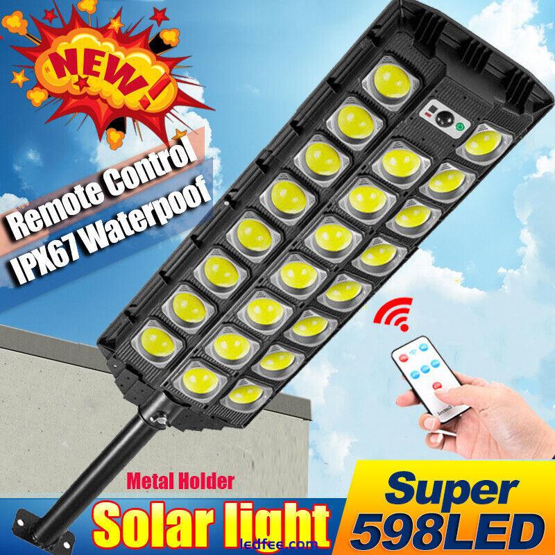 Solar Street Light Outdoor Motion Sensor Security Lamp Dusk to Dawn Road Lamp 0 