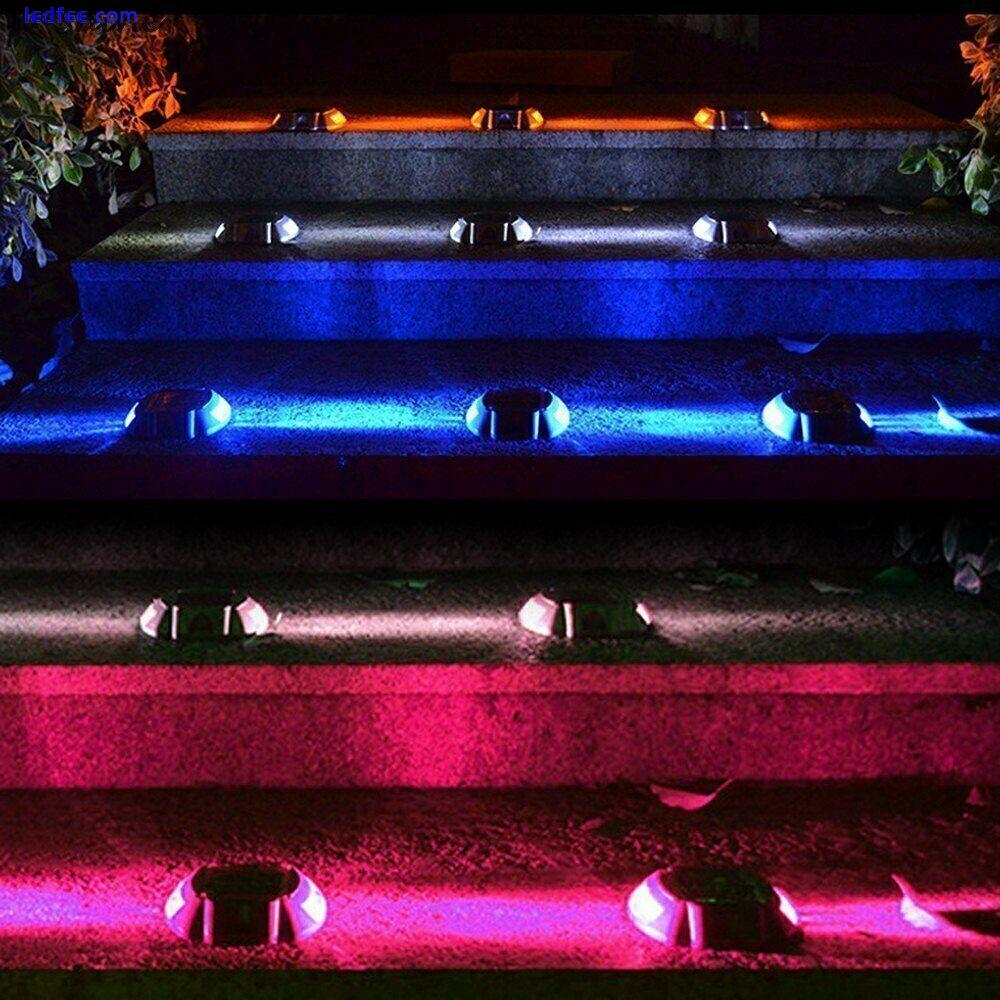 Solar Deck 6LEDs/Light Outdoor Waterproof Dock Pathway Driveway Ground Light 4 
