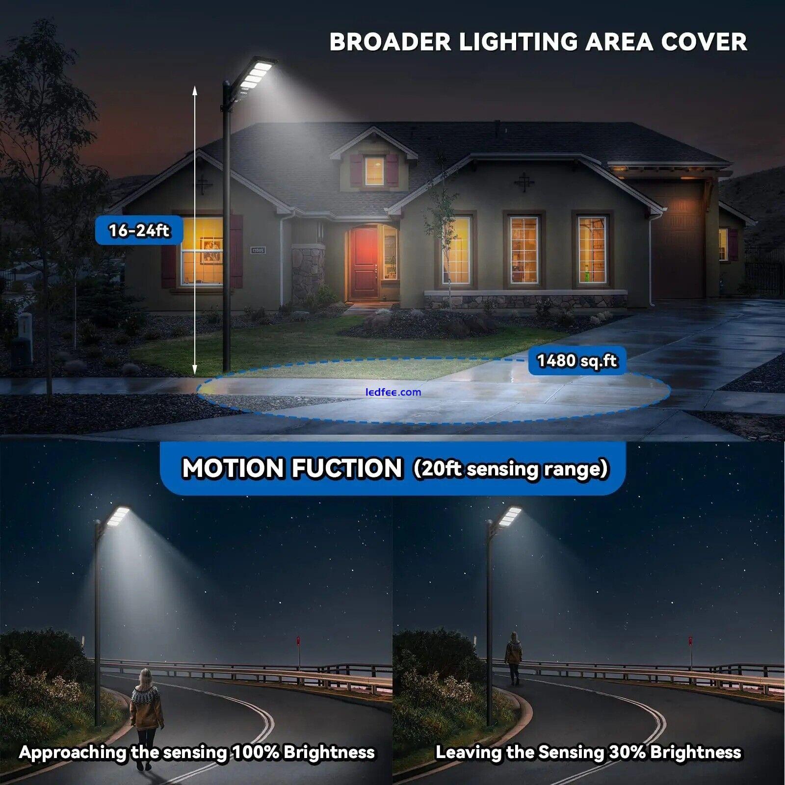 180W Solar Street Lights 18000 Lumens  9500K Solar LED Street Lights 1 