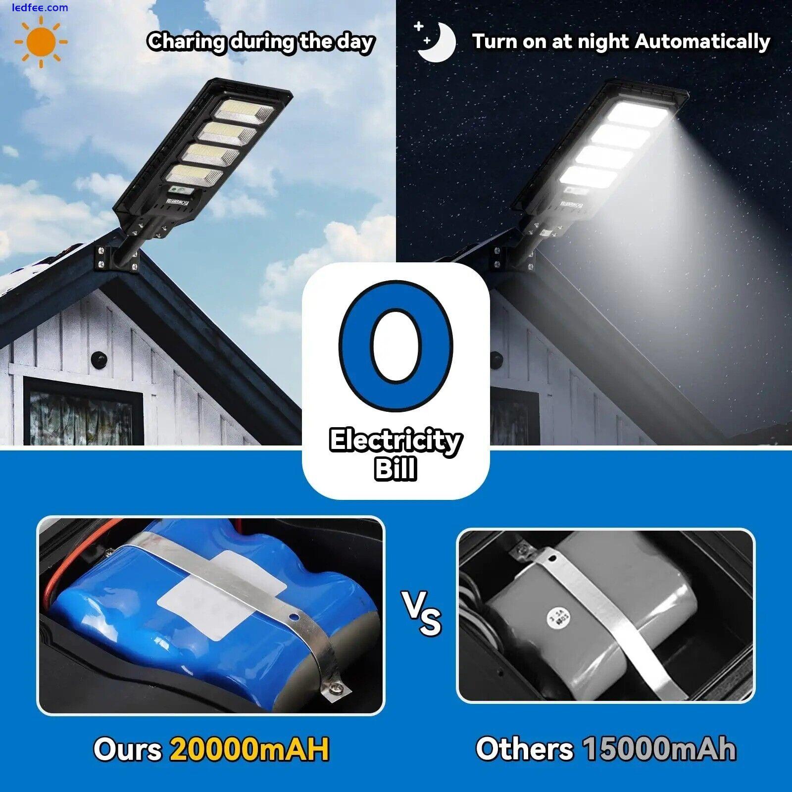 180W Solar Street Lights 18000 Lumens  9500K Solar LED Street Lights 2 