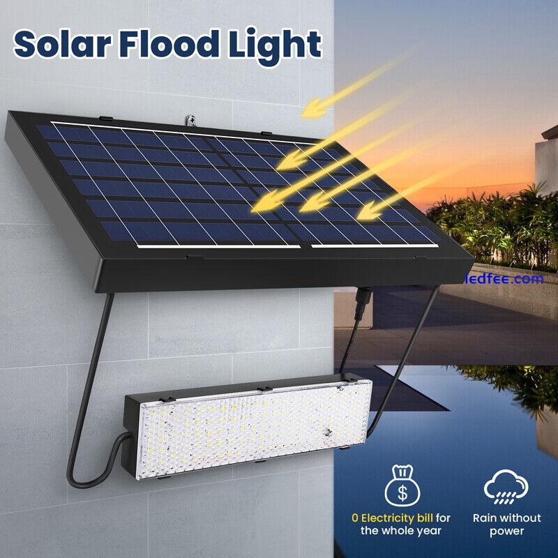 100W/200W Solar Street Light Waterproof Outdoor Garden Lamp Dusk-to-Dawn+Remote 2 