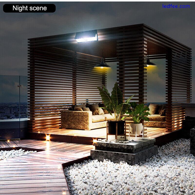 54/90/118 LED Solar Wall Light Motion Sensor Outdoor Garden Security Street Lamp 3 