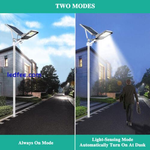 200W Solar Street Light Outdoor Aluminum Road Lamp Garden Spotlight Dusk to Dawn 1 